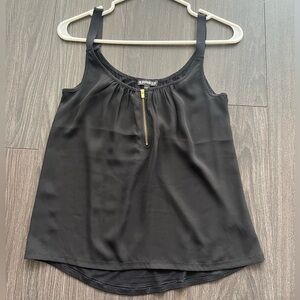 2/$15 EXPRESS Y2K Black Silky Tank Top - XS